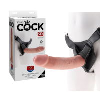 King Cock – Strap-On Harness with 9 in. Cock (Flesh) King Cock – Strap-On Harness with 9 in. Cock (Flesh)